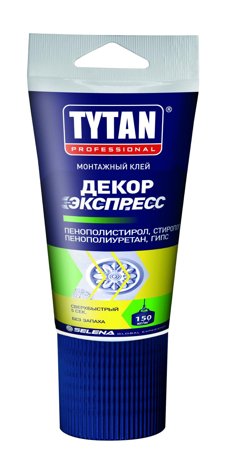 Клей монтажный Декор экспресс ТИТАН белый, 210 гр