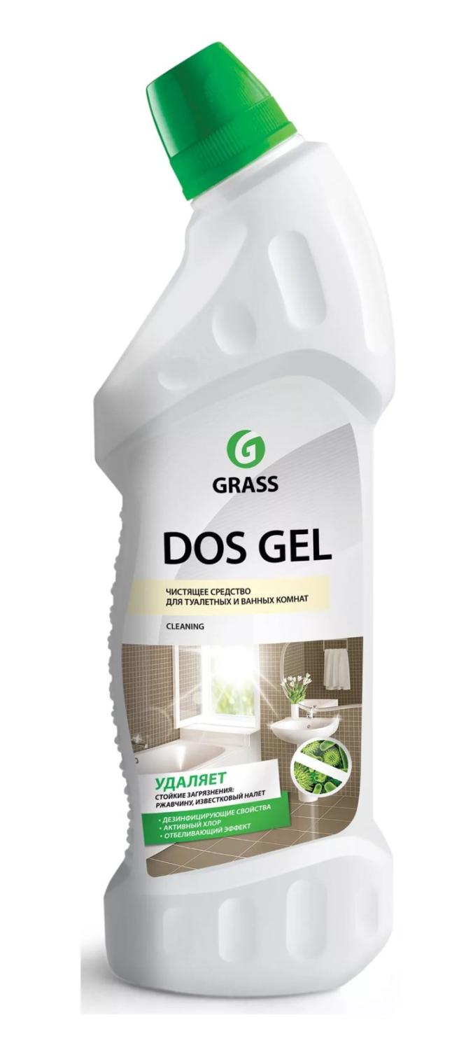 GRASS Дезинфицирующий чистящий гель "DOS GEL", средство для чистки сантехники (флакон 750 мл)