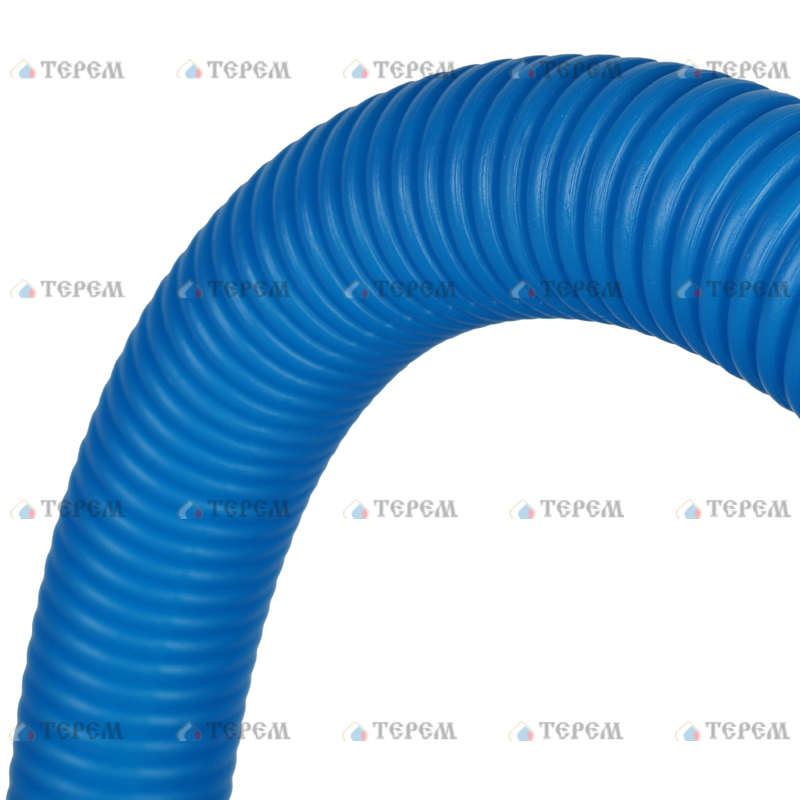 STOUT Труба гофрированная ПНД, цвет синий, наружным диаметром 20 мм для труб диамет