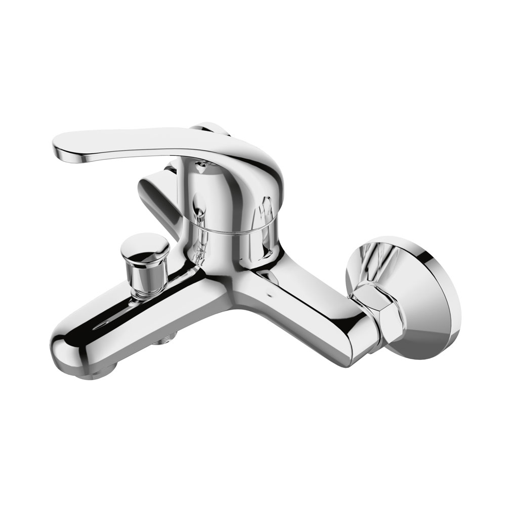 Смес. DEVIDA серия ELRA ванна, с литым корпусом-изливом и кнопочным дивертором DVL0324-03