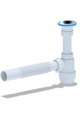 Сифон 1 1/4*32 Ani с гофрой 32*40 В1010 АНИ пласт