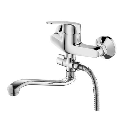 Смес. DEVIDA серия ELSI ванна, с поворотным изливом и наружным поворотным дивертором DVL0322-05