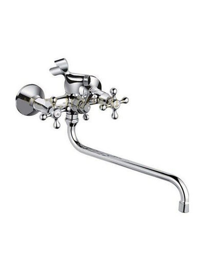 2208 Смеситель Ванна Frap 1/2 м/к шар/перекл. Крест LUX