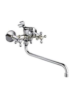 2208 Смеситель Ванна Frap 1/2 м/к шар/перекл. Крест LUX