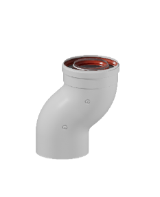 Отвод коаксиальный S-образный D60/100 KRATS