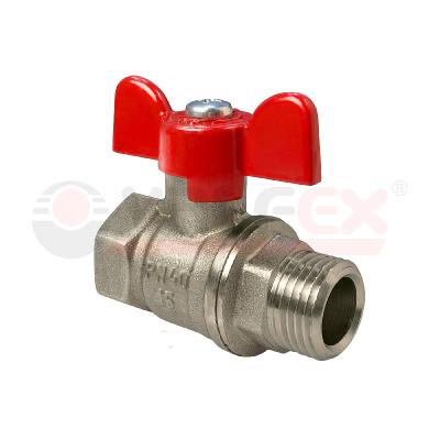 Кран шаровой 3/4'' вн-нр бабочка VALFEX