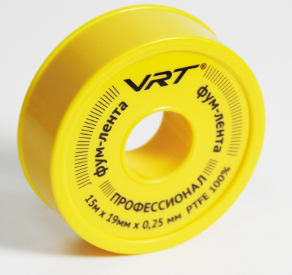 Лента фум VRT® для газа (19мм*0, 25мм*15м)