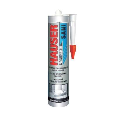 Герметик HAUSER силиконовый санитарный бесцветный 260 мл