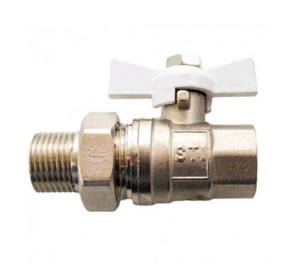 STI кран шар.бабочка накид.гайка 20