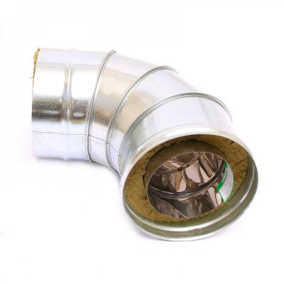 Сендвич-колено 90 (430/0.5мм +нерж) ф100x200