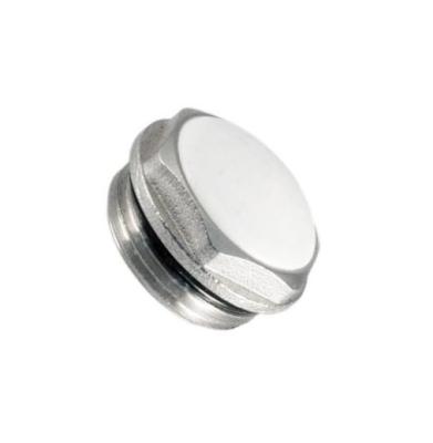 Заглушка G 1/2" латунь никелированная 