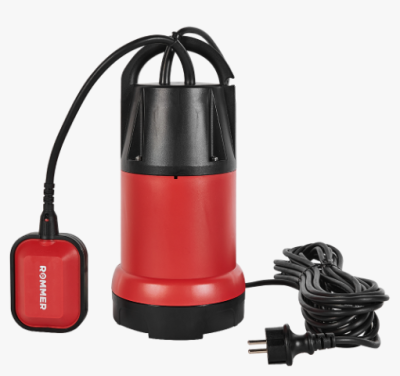 Насос дренажный ROMMER OPTIMA, кабель 10м, 400 Вт, универсальный Насос дренажный ROMMER OPTIMA, кабель 10м, 400 Вт, универсальный