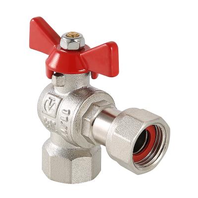 Кран шаровой угловой с накидной гайкой 1/2" вн.-вн.