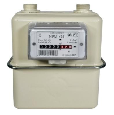 Счетчик газовый бытовой NPM-G4 правый (м\о 110 мм, резьб. соед. 32) 2025 г.