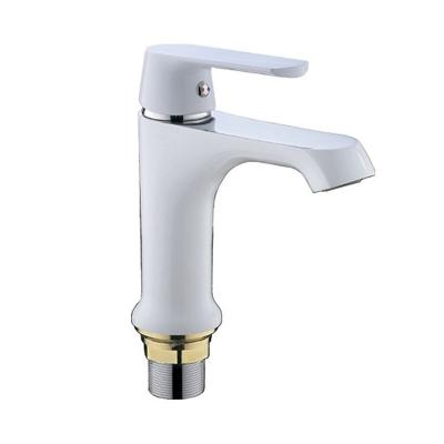 Смеситель для умывальника 35 к 1031F FRAP б/отв/гайку Белый+хром