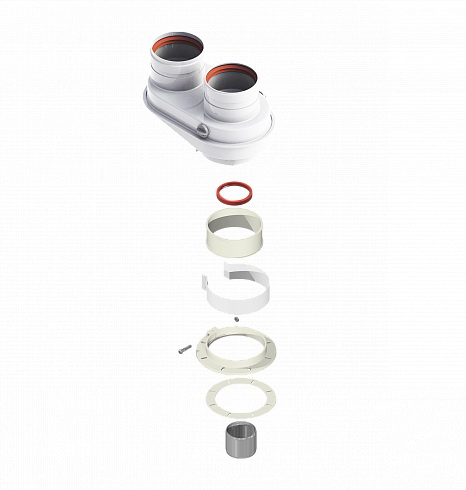 Адаптер моноблочный d 80/80 (все котлы кроме, Immergas и Navien 60/75) Адаптер моноблочный d 80/80 (все котлы кроме, Immergas и Navien 60/75)