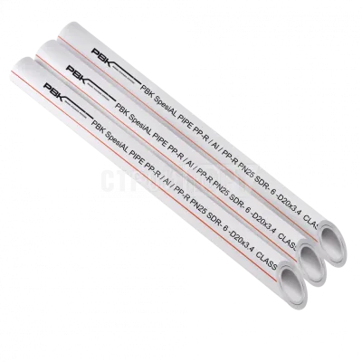 Труба ПП стекловолокно PN 25 D25 "PBK-Profi"
