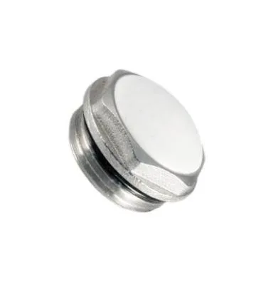 Заглушка G 1/2" латунь никелированная 