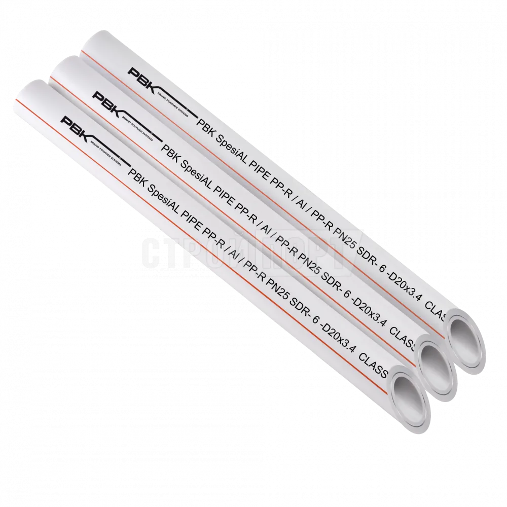 Труба ПП стекловолокно PN 25 D25 "PBK-Profi"