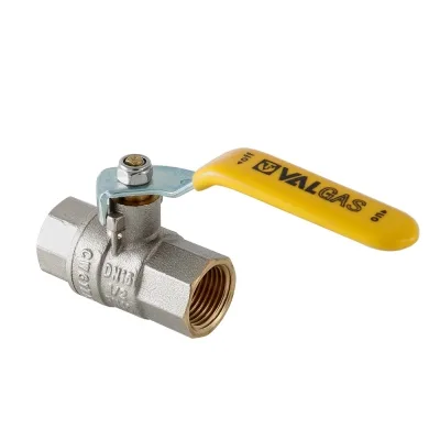 Кран шаровый газовый VALTEC VALGAS, стальная рукоятка 1/2" вн.-вн.