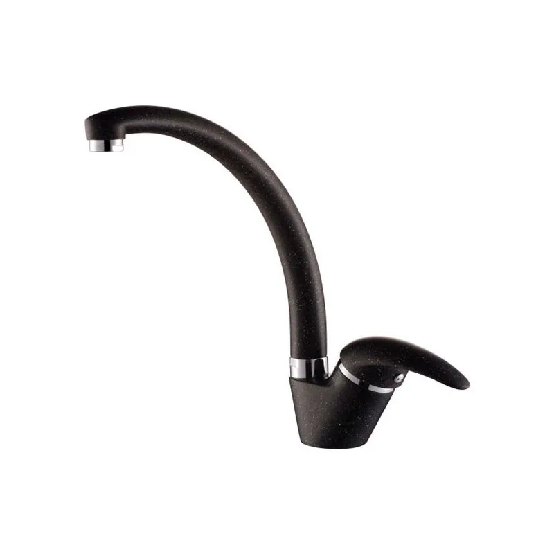 Смеситель для кухни 35к MIXLINE ML-GS02(308) черный высок.излив 